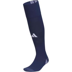 imageAdidas Unisex Team Speed Soccer Socks or Calf Sleeves 1 Pair OverTheCalfTeam Navy Blue 2White5Sock