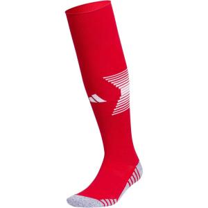 imageAdidas Unisex Team Speed Soccer Socks or Calf Sleeves 1 Pair OverTheCalfTeam Power RedWhite4Sock