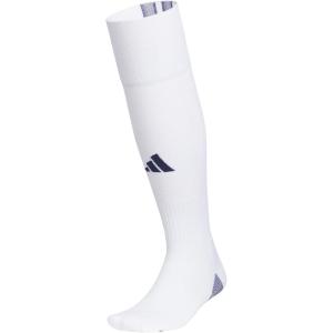 imageAdidas Unisex Team Speed Soccer Socks or Calf Sleeves 1 Pair OverTheCalfWhiteTeam Navy Blue5Sock