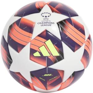 imageAdidas UnisexAdult WUCL Mini Soccer Ball WhiteAurora BlackTurboSilver Metallic 1