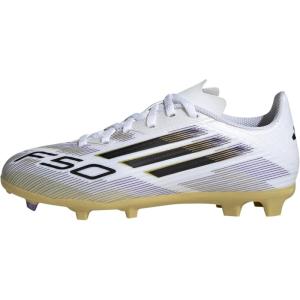 imageAdidas UnisexChild F50 League Firm GroundMulti Ground Soccer Cleats Little KidBig KidWhiteCore BlackGold Metallic