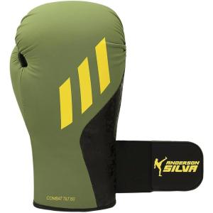 imageAdidas x Anderson Silva Tilt150 Boxing Gloves  Premium PU Shell Enhanced Wrist Support Optimal Punch Alignment for Men Women Kids Boxing Kickboxing MMA Punching Gloves MMA GlovesOrbit GreenBlackYellowCamo