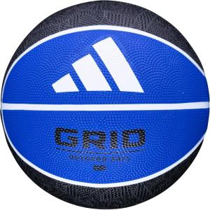 imageadidas  Grid  Recreational Rubber Basketball  Durable for Outdoor amp Indoor PlayBlackRoyal