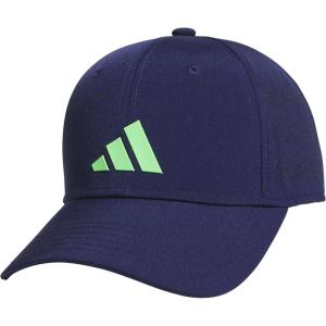 imageadidas Boys Gameday Hat  Snapback Athletic Baseball CapDark BlueLime Burst Green
