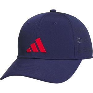 imageadidas Boys Gameday Hat  Snapback Athletic Baseball CapDark BluePure Ruby Red