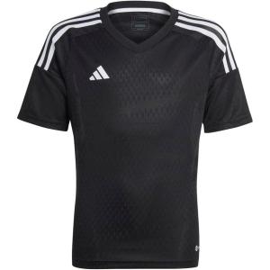 imageadidas Kids Boys Tiro23 Competition V Neck Short Sleeve Jersey Soccer Cleats Breathable  GreyBlack