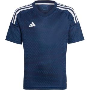 imageadidas Kids Boys Tiro23 Competition V Neck Short Sleeve Jersey Soccer Cleats Breathable  GreyBlue