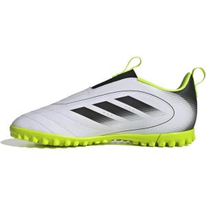 imageadidas Kids Goletto IX Laceless TurfWhiteBlackLucid Lemon