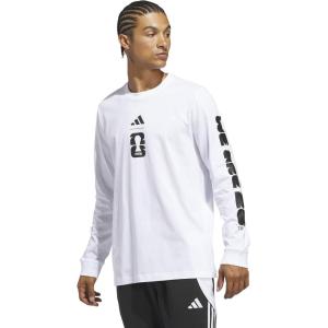 imageadidas Mens FIFA World Cup 26 Match Ball Graphic Long Sleeve TShirtWhite