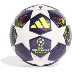 imageadidas Unisex Adult UCL MiniDark PurpleWhiteSolar YellowShock Pink