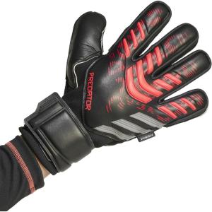 imageadidas Unisex Match Goalie Soccer GlovesBlackBlackLucid Red