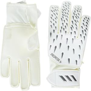 imageadidas UnisexChild Training Predator GloveWhiteGreyBlackIron Metallic