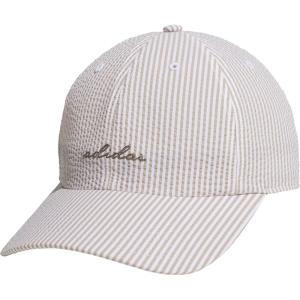 imageadidas Womens Seersucker Baseball Cap  Relaxed Strapback HatSeersuckerWonder Cargo KhakiClay Grey
