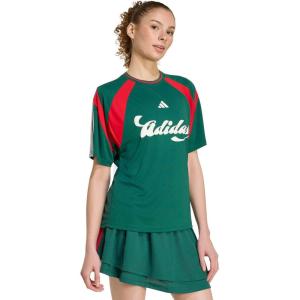 imageadidas Womens World Cup ApparelTeam Dark GreenBetter ScarletWhite