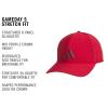 imageadidas Mens Gameday 5 Stretch Fit Hat  Athletic Structured Baseball CapActive MaroonCollegiate Burgundy5