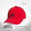 imageadidas Mens Gameday 5 Stretch Fit Hat  Athletic Structured Baseball CapBetter ScarletShadow Red4
