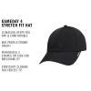 imageadidas Mens Gameday 5 Stretch Fit Hat  Athletic Structured Baseball CapBlack4