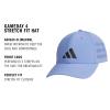 imageadidas Mens Gameday 5 Stretch Fit Hat  Athletic Structured Baseball CapBlue FusionBlack4