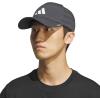 imageadidas Mens Gameday 5 Stretch Fit Hat  Athletic Structured Baseball CapGrey SixWhite4