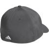 imageadidas Mens Gameday 5 Stretch Fit Hat  Athletic Structured Baseball CapGrey SixWhite5