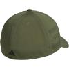 imageadidas Mens Gameday 5 Stretch Fit Hat  Athletic Structured Baseball CapOlive Strata GreenBlack4
