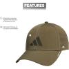 imageadidas Mens Gameday 5 Stretch Fit Hat  Athletic Structured Baseball CapOlive Strata GreenShadow Olive Green4