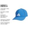 imageadidas Mens Gameday 5 Stretch Fit Hat  Athletic Structured Baseball CapRay BlueWhite5