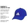 imageadidas Mens Gameday 5 Stretch Fit Hat  Athletic Structured Baseball CapTeam Royal BlueWhite4