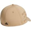 imageadidas Mens Gameday 5 Stretch Fit Hat  Athletic Structured Baseball CapWarm Sandstone BeigeBlack4