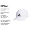 imageadidas Mens Gameday 5 Stretch Fit Hat  Athletic Structured Baseball CapWhiteGrey Six5