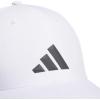 imageadidas Mens Gameday 5 Stretch Fit Hat  Athletic Structured Baseball CapWhiteGrey Six5