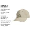 imageadidas Mens Gameday 5 Stretch Fit Hat  Athletic Structured Baseball CapWonder Cargo KhakiClay Grey5