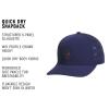 imageadidas Mens QuickDry Floatie Waterproof Hat  Lightweight Snapback CapDark BlueDusky Bronze Brown