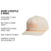 imageadidas Mens Sport Lifestyle Rope Brim Snapback HatCrystal Linen BeigeOff WhitePure Orange