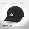 imageadidas Mens Superlite Hat  Lightweight MoistureWicking Cap for Workout and TrainingBlackWhite3