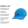 imageadidas Mens Superlite Hat  Lightweight MoistureWicking Cap for Workout and TrainingRay BlueBlack3
