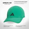 imageadidas Mens Superlite Hat  Lightweight MoistureWicking Cap for Workout and TrainingSemi Court GreenBlack3