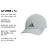 imageadidas Mens Superlite Hat  Lightweight MoistureWicking Cap for Workout and TrainingWonder Sage GreenGrey Six3