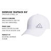 imageadidas Unisex Adult Showcase Hat  Showcase Adjustable Athletic Sports CapWhiteGreyBlack