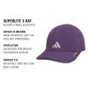 imageadidas Womens Superlite Hat  Lightweight MoistureWicking Cap for Workout and TrainingAurora Plum PurplePowder Plum Purple3