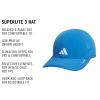 imageadidas Womens Superlite Hat  Lightweight MoistureWicking Cap for Workout and TrainingRay BlueWhite3