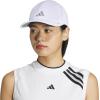 imageadidas Womens Superlite Hat  Lightweight MoistureWicking Cap for Workout and TrainingWhiteSilver Metallic3