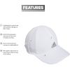 imageadidas Womens Superlite Hat  Lightweight MoistureWicking Cap for Workout and TrainingWhiteSilver Reflective2