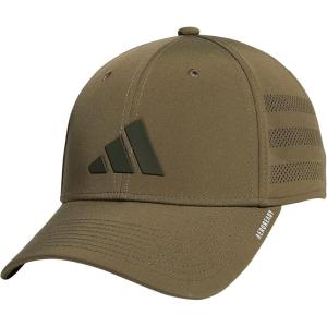 imageadidas Mens Gameday 5 Stretch Fit Hat  Athletic Structured Baseball CapOlive Strata GreenShadow Olive Green4