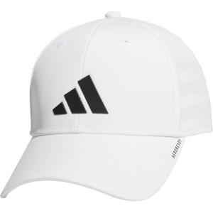 imageadidas Mens Gameday 5 Stretch Fit Hat  Athletic Structured Baseball CapWhiteBlack4