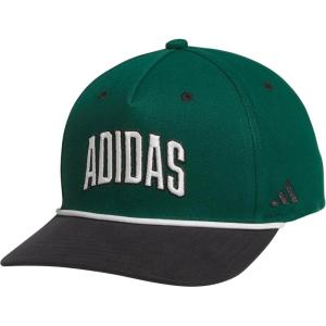 imageadidas Mens Sport Lifestyle Rope Brim Snapback HatCollegiate GreenOff WhiteBlack