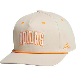 imageadidas Mens Sport Lifestyle Rope Brim Snapback HatCrystal Linen BeigeOff WhitePure Orange