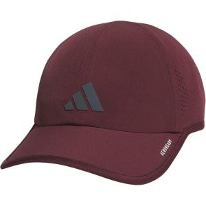 imageadidas Mens Superlite Hat  Lightweight MoistureWicking Cap for Workout and TrainingAurora Ruby RedOnix Grey3