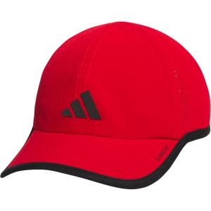 imageadidas Mens Superlite Hat  Lightweight MoistureWicking Cap for Workout and TrainingBetter ScarletBlack3