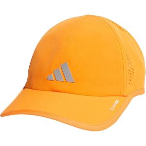 imageadidas Mens Superlite Hat  Lightweight MoistureWicking Cap for Workout and TrainingPure OrangeSilver MetallicWhite3